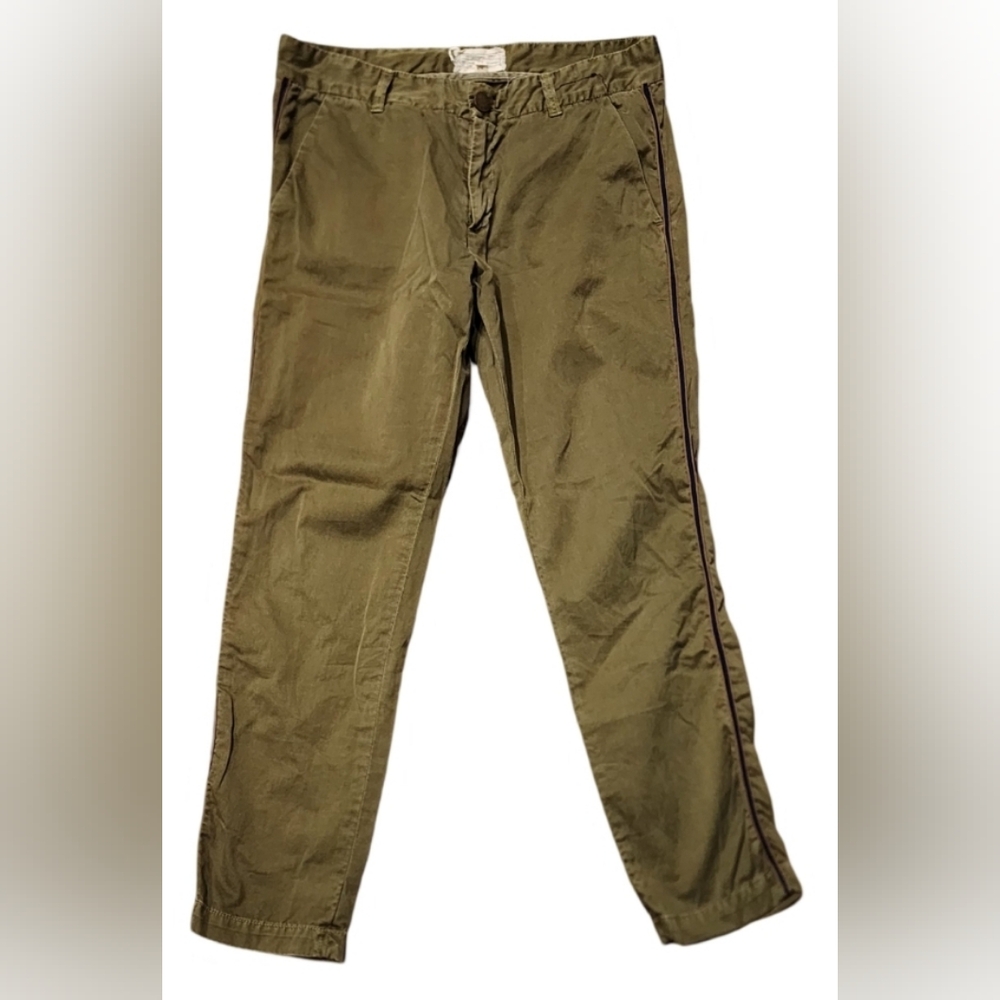Current/Elliott The Buddy Trouser Army green with tape,  Size 27